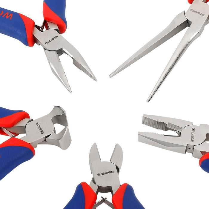 Workpro 5Pc Mini Pliers Set WP201015