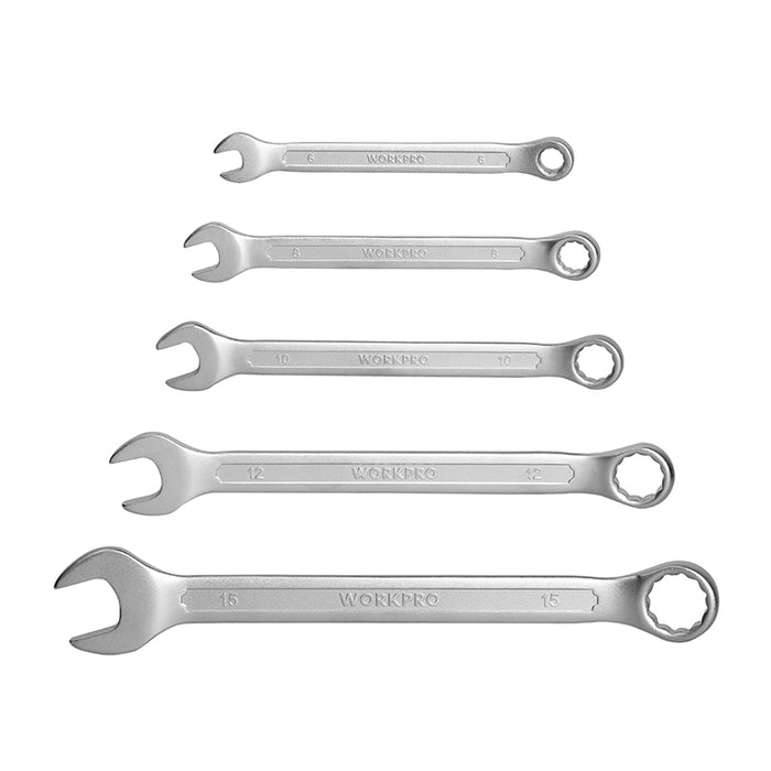 Workpro 5Pc Combination Wrench Set(Metric) WP202500