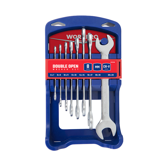 Workpro 8Pc Double Open Wrench Set WP202506