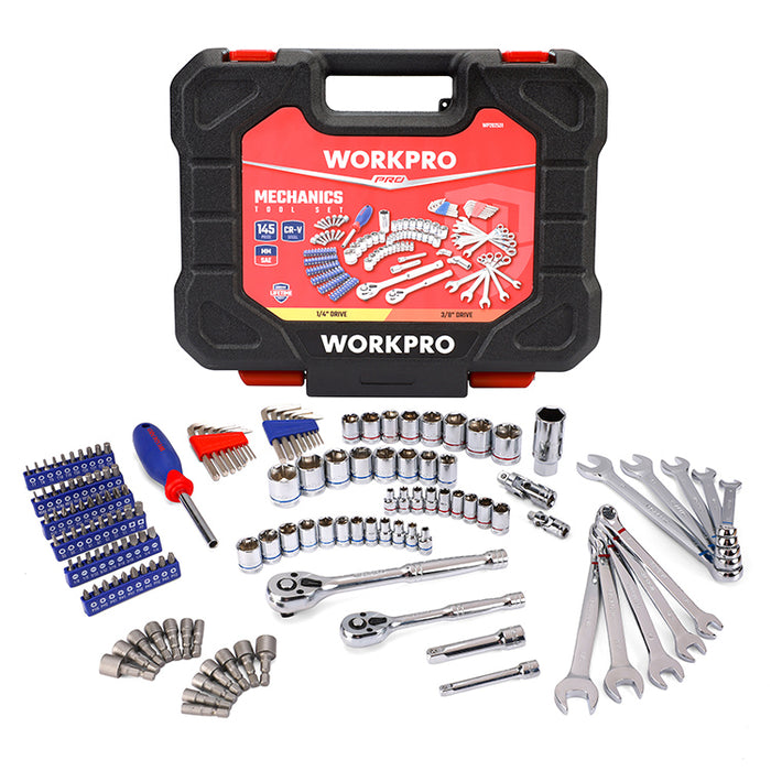 Workpro 145 pieces Mechanics Tool Kit  WP202531