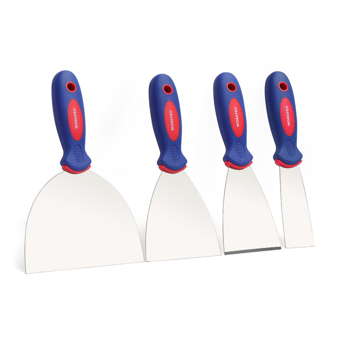 WORKRPO 4 Pieces Stainless Steel Putty Knife Set (1.5",3",4",6" carton of  36