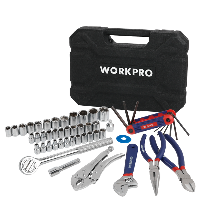 Workpro 52 piecess Tool And Socket Set In Bmc WP209024