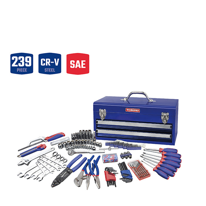 Workpro 239 pieces Mechanic Tool Kit WP209033