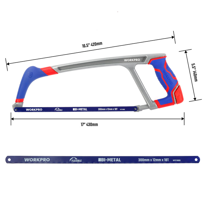 Workpro Heavy-Duty Aluminum Hacksaw WP215027