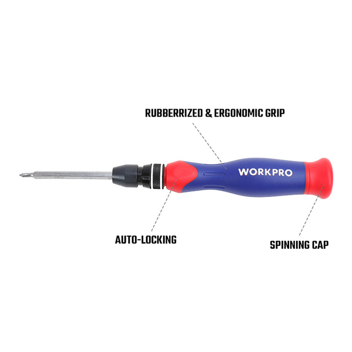 Workpro 14-In-1 Quick-Load Precision Screwdriver Set WP221057
