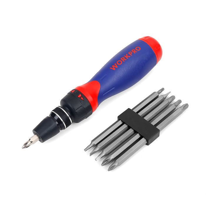 Workpro 10-In-1 Ratcheting Quick-Load Screwdriver Set WP221059