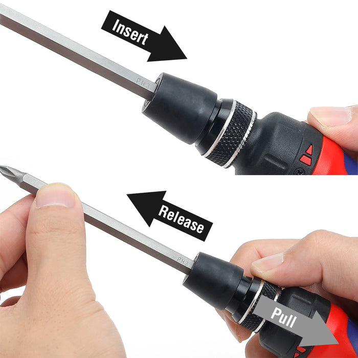 Workpro 10-In-1 Ratcheting Quick-Load Screwdriver Set WP221059