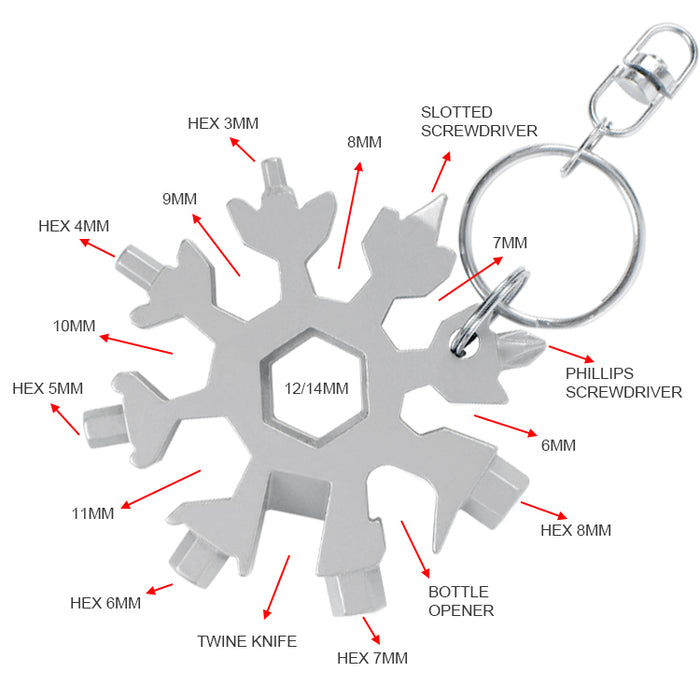 Workpro 18-In-1 Snowflake Multi Tool WP221067