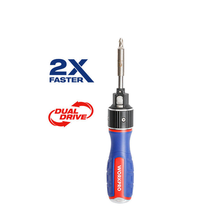 Workpro 6-In-1 Double Drive Full Size Screwdriver WP221069