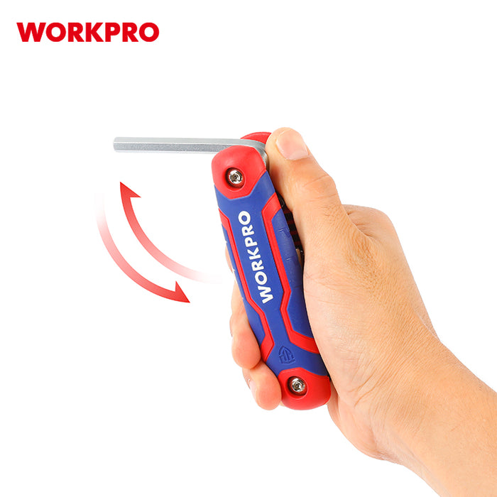 Workpro 8Pc Folding Hex Key Set(Metric) WP222019