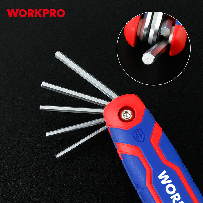 Workpro 8Pc Folding Hex Key Set(Metric) WP222019