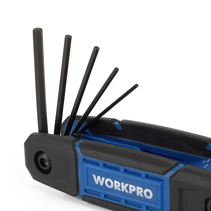 Workpro 8Pc Folding Hex Key( Metric) WP222028