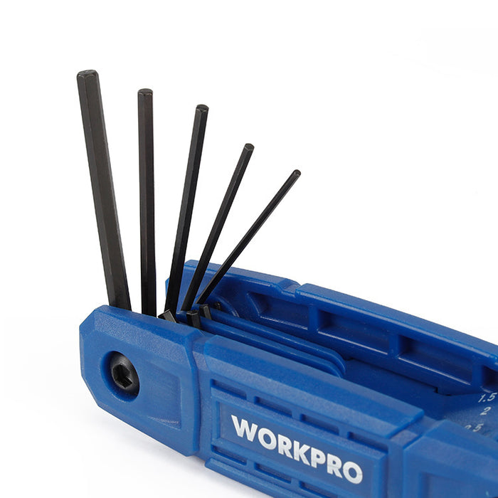 Workpro 8Pc Folding Hex Key( Metric) WP222031