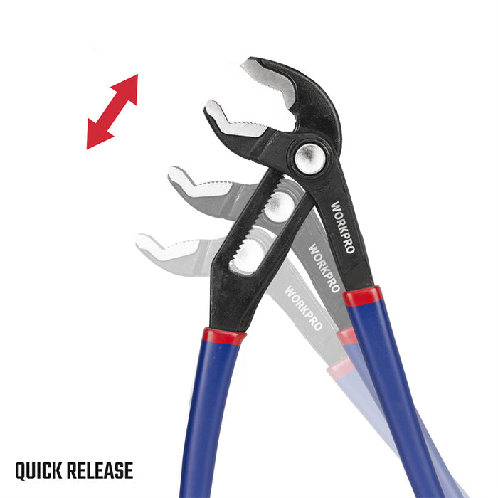 Workpro 250mm(10") Quick-Adjust V-Jaw Water Pump Pliers WP231087