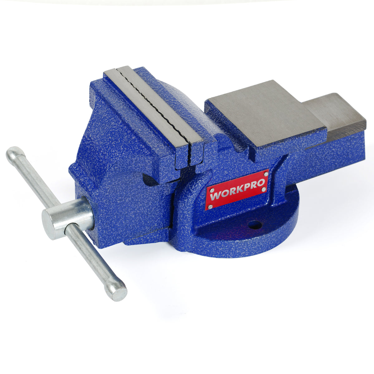 WORKPRO Bench Vise Ductile Iron Construction with Anvil, Lacquered S