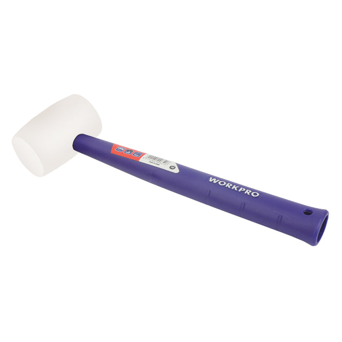 Workpro 450G (16Oz) Rubber Mallet With Plastic Hollow Handle