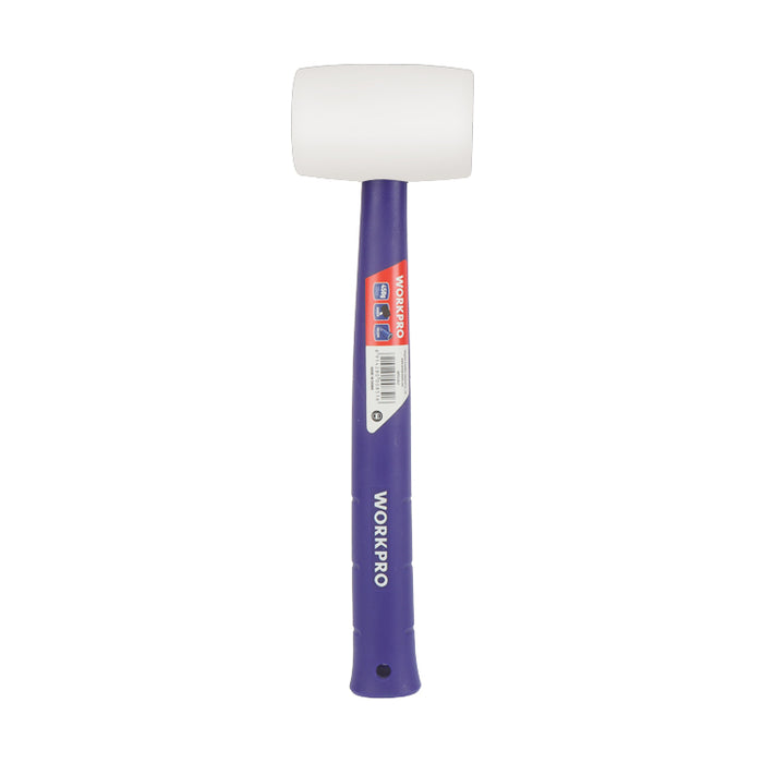 Workpro 450G (16Oz) Rubber Mallet With Plastic Hollow Handle