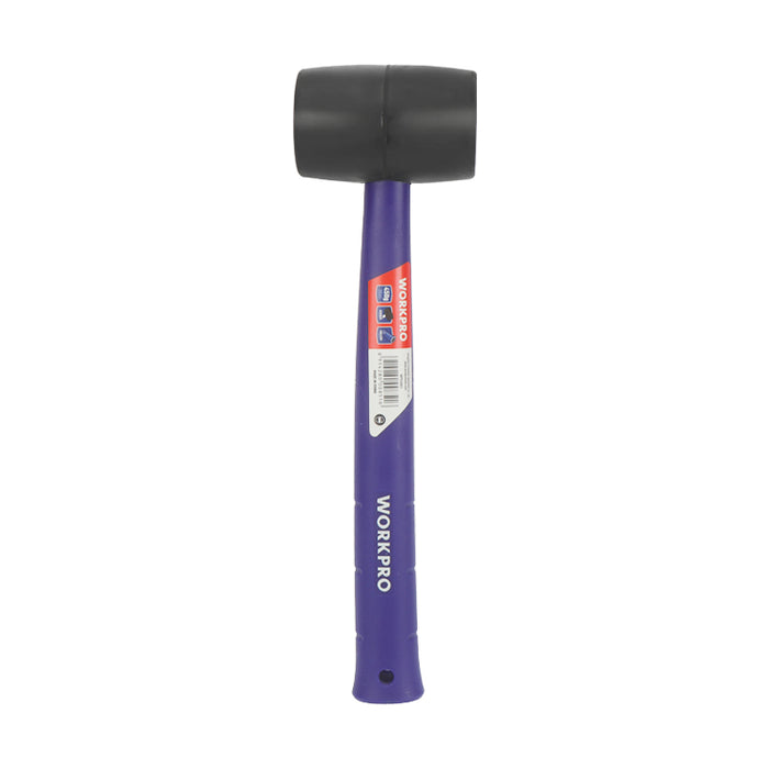 Workpro 450G (16Oz) Rubber Mallet With Plastic Hollow Handle