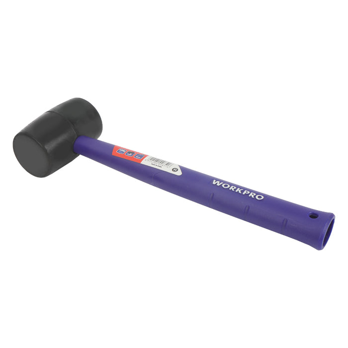 Workpro 450G (16Oz) Rubber Mallet With Plastic Hollow Handle