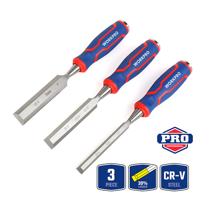 Workpro 3Pc Wood Chisel Set WP201301