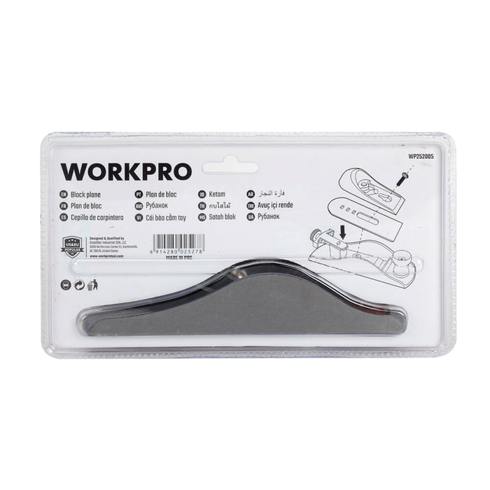 Workpro 1-5/8" Cast Iron Block Plane WP252005