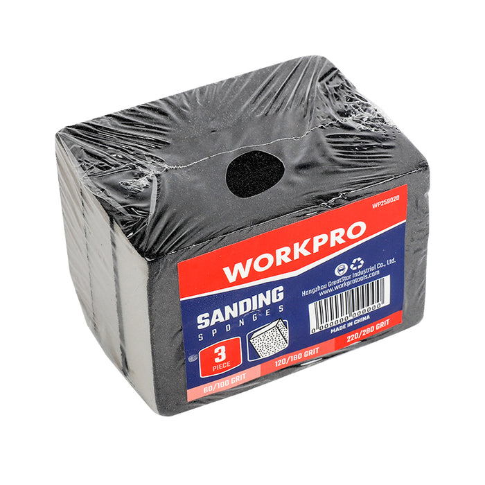 Workpro 3Pc Sanding Sponges WP259020