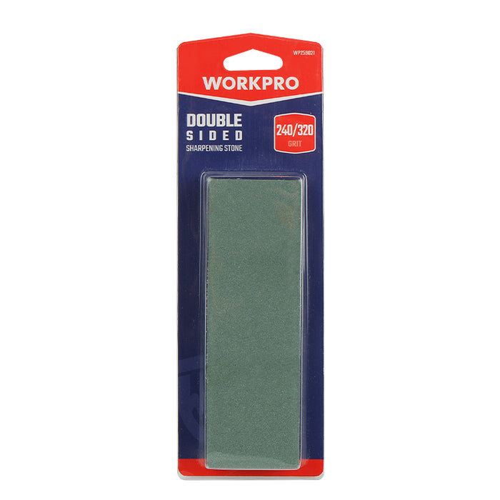 Workpro 150mm Double-Sided Sharpening Stone Wet Stone Sharpener (240/320 Grit)