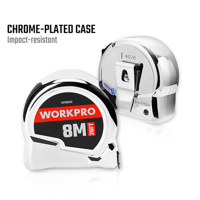 Workpro Chrome Tape Measure