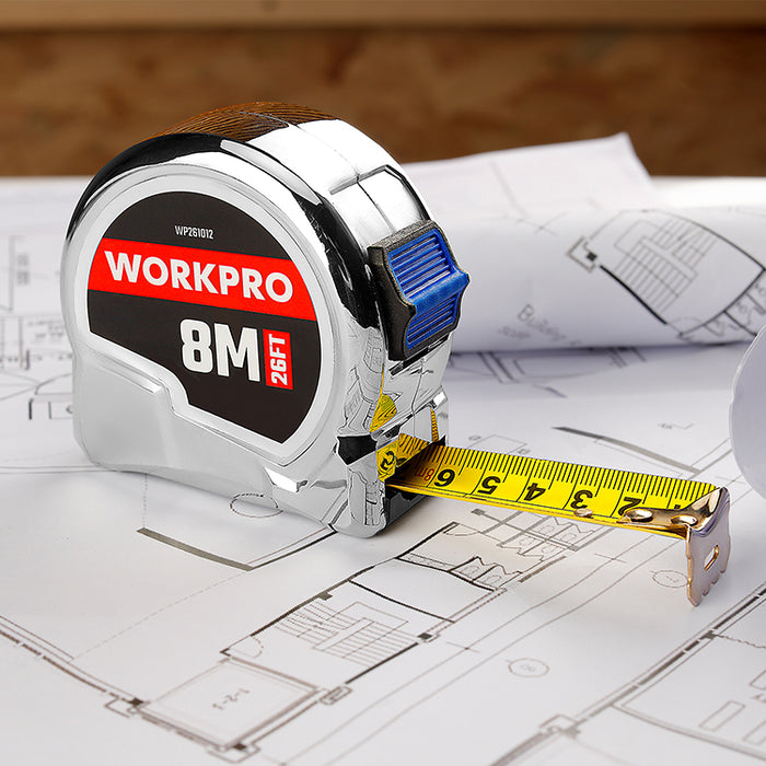 Workpro Chrome Tape Measure