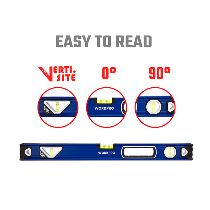 Workpro Verti.-Site Heavy Duty Aluminum Box Level WP262016