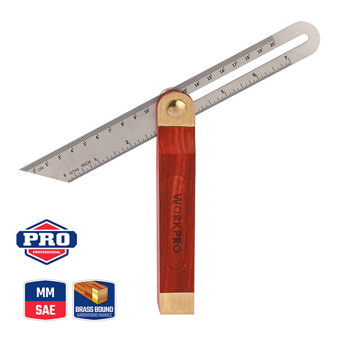 Workpro 230mm(9") Sliding T-Bevel With Wooden Handle WP264006