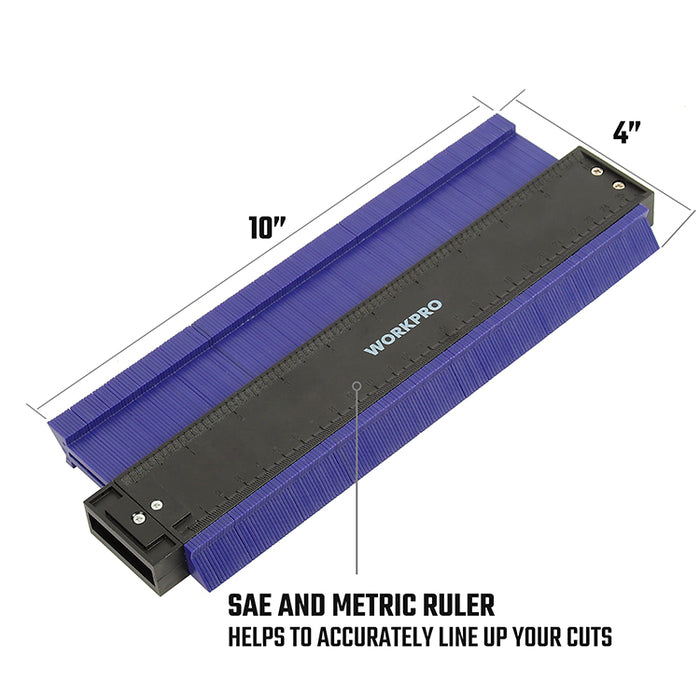 Workpro 250mm(10") Plastic Contour Gauge WP269001