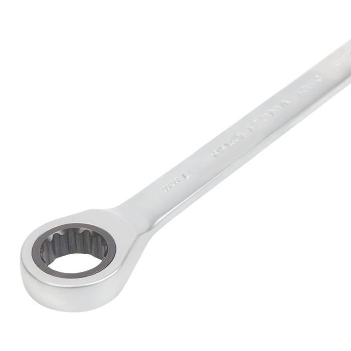 WORKPRO 72-Tooth Ratcheting Combination Wrench - Chrome-Vanadium Steel with Chrome Plating & Matte Finish