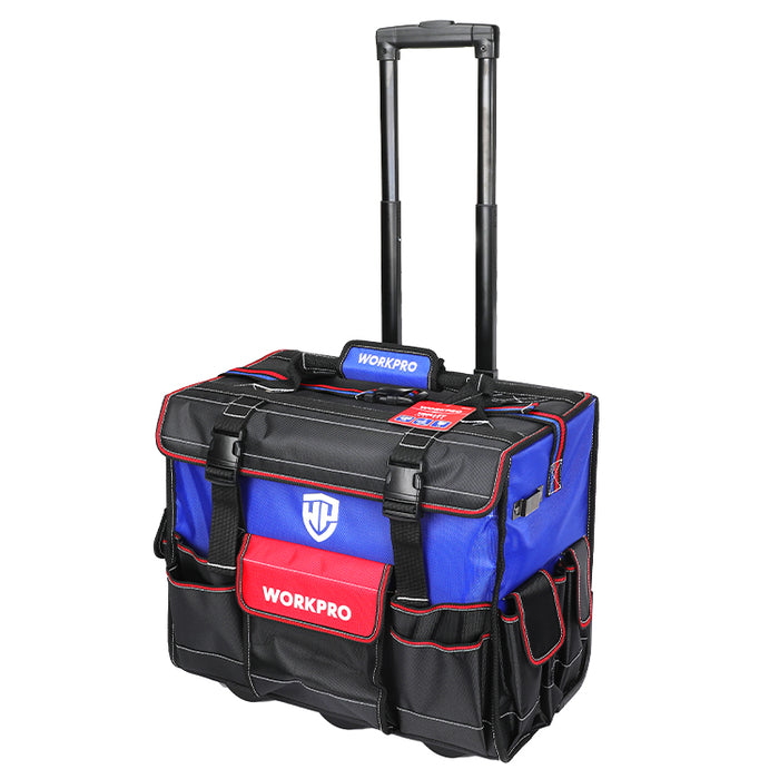 Workpro Tool Bag With Wheels Carry Heavy Duty Handle Rolling Tool Bag