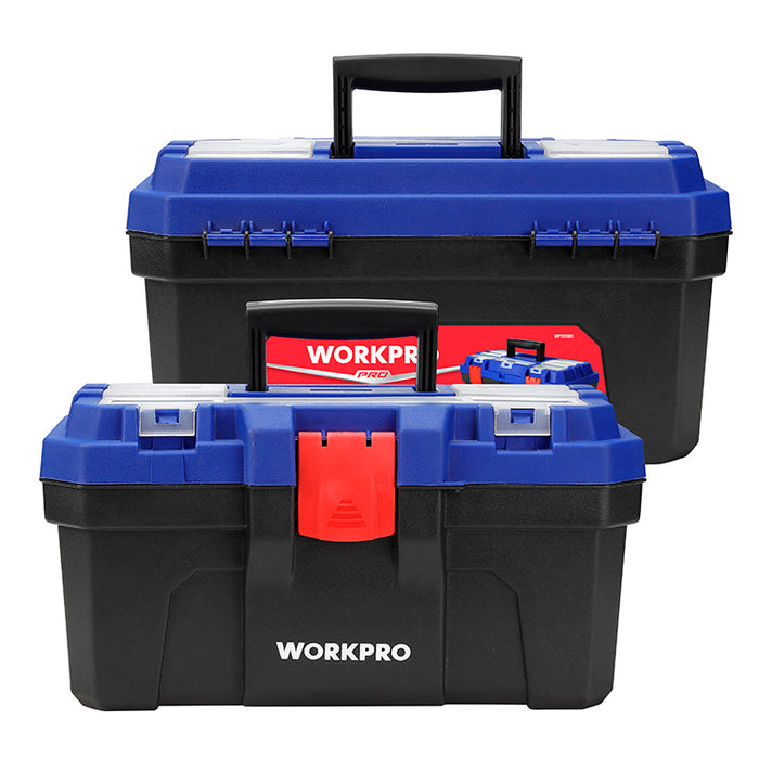 Workpro 410mm(16") Heavy Duty Plastic Toolbox