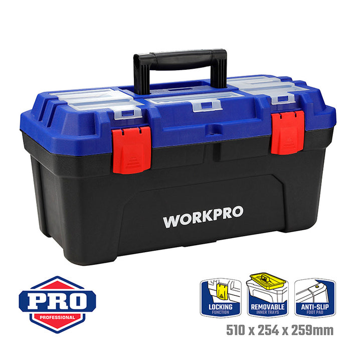 Workpro 500mm(20")Heavy Duty Plastic Toolbox