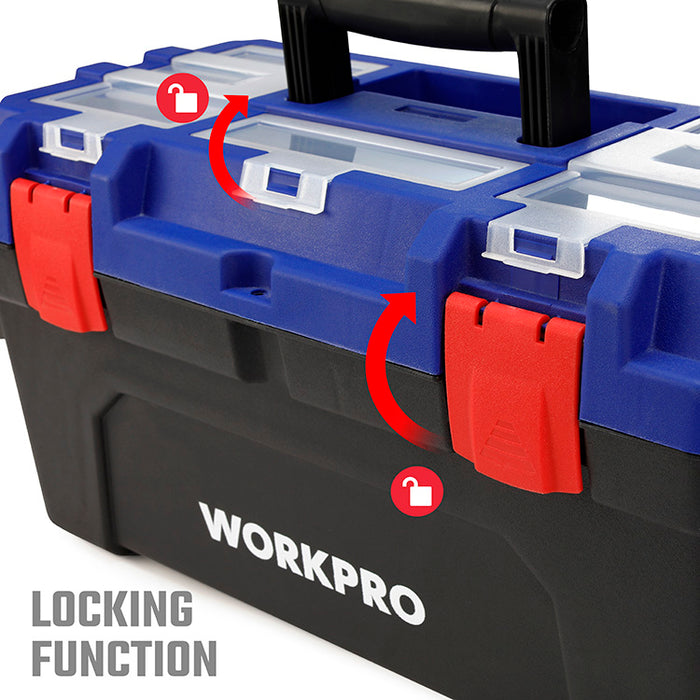 Workpro 500mm(20")Heavy Duty Plastic Toolbox