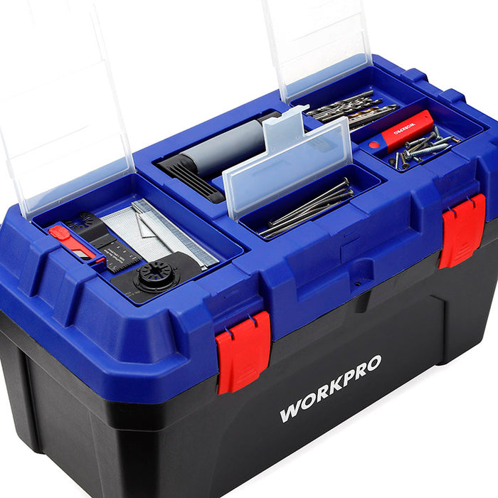 Workpro  570mm(22.5")Heavy Duty Plastic Toolbox