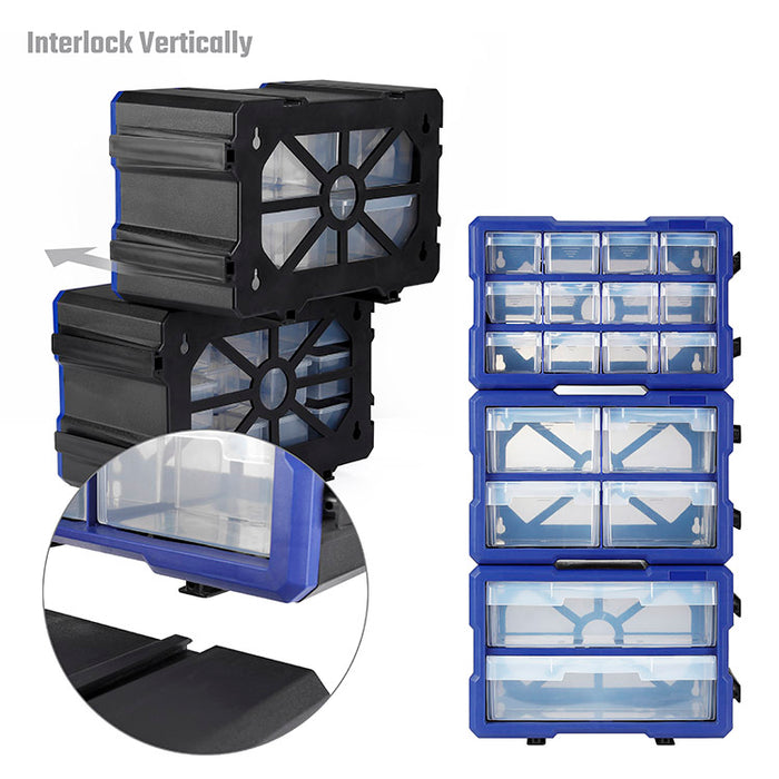 Workpro 2- Drawer Stackable And Interlock Parts Organizer