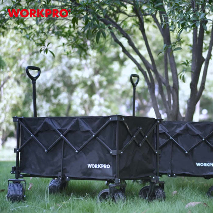 Workpro Quad Fold Wagon Folding Versatile Wagon Beach wagon Camping wagon