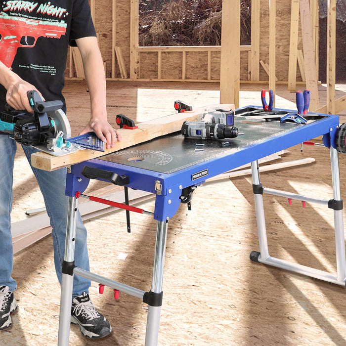 Workpro 4-In-1 Multi-Function Folding Workbench portable work table