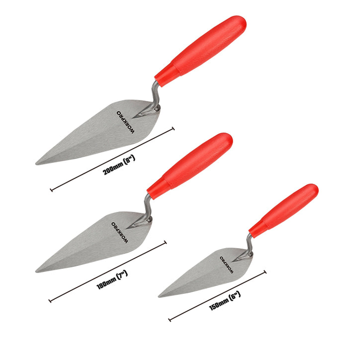 WORKPRO 200MM Bricklaying Trowel Plastic Handle carton of  36