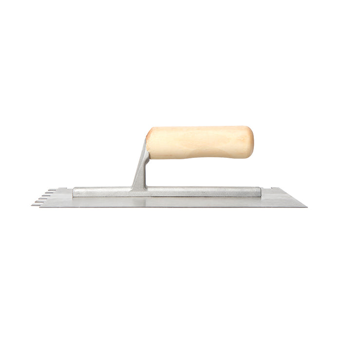 WORKPRO 280×120mm Finishing Trowel Wood Handle,10*10mm carton of  36