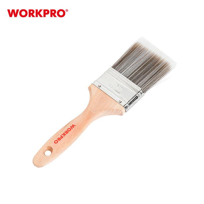 Workpro 3Pc Wooden Handle Paint Brush Set Wp204301 12Pack