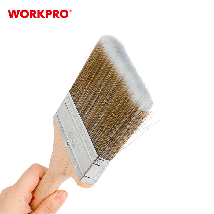 Workpro 3Pc Wooden Handle Paint Brush Set Wp204301 12Pack