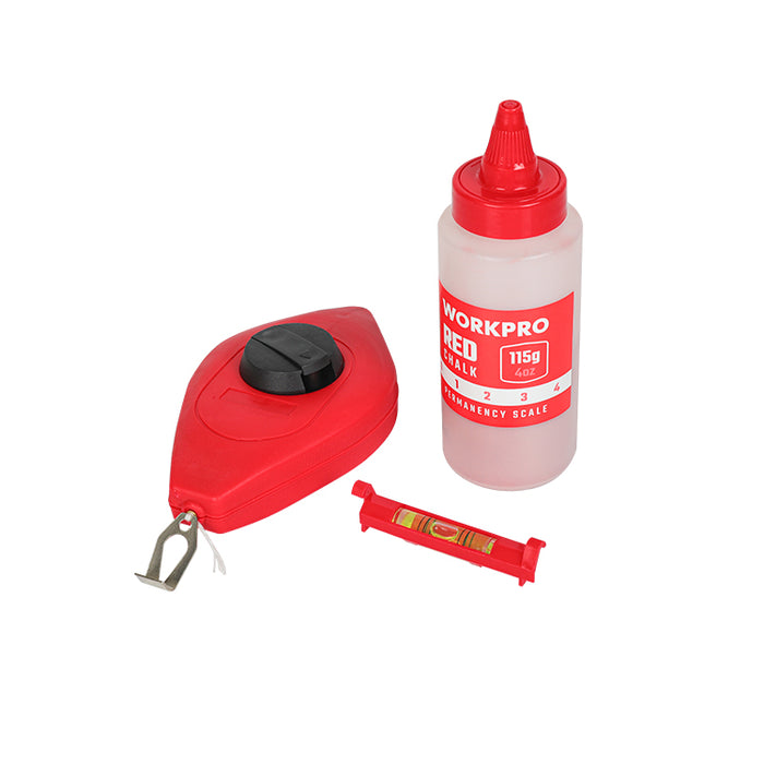 WORKPRO 30M Chalk Line Reel Set with Red Chalk carton of  36