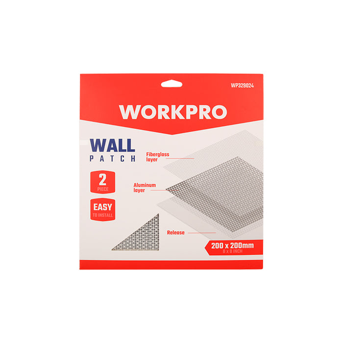 WORKPRO 200×200mm 8“x8” Drywall Repair Patch 2 Pack carton of  144