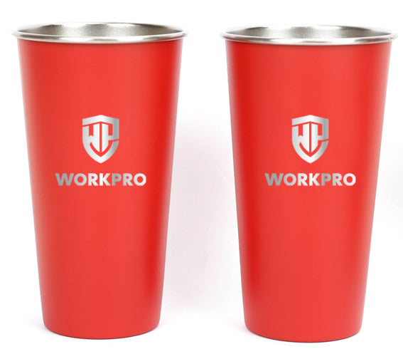 Workpro 20Oz/591ml Pint Cup Stainless Steel WP389010 2pack