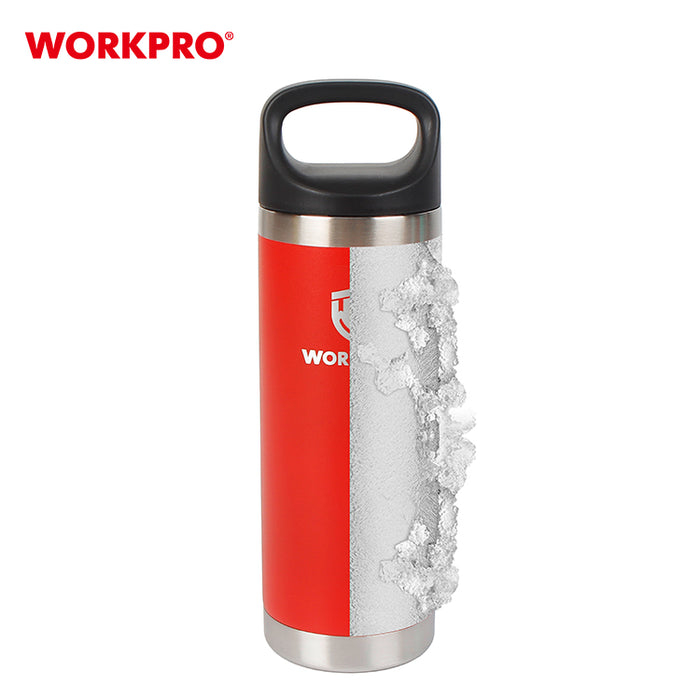 Workpro 18Oz/532Ml Bottle WP389016 Stainless Steel Insulated Bottle 6pack