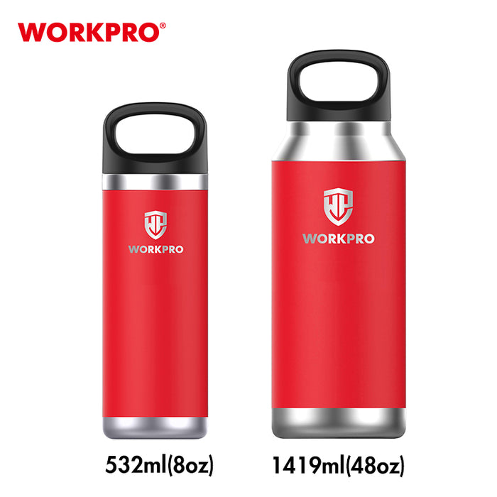 Workpro 48Oz/1419Ml Bottle WP389017 Stainless Steel Insulated Bottle 6pack